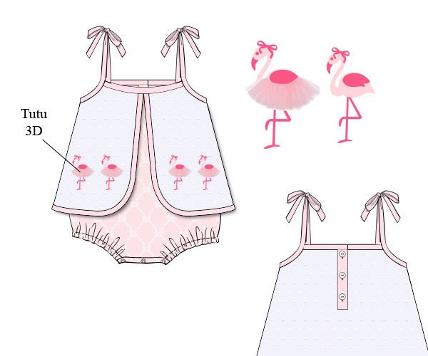 PRE ORDER Girls Dancing Flamingos Bubble ETA: MAY