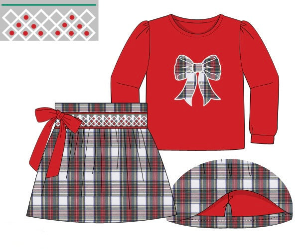 PRE ORDER Girls Tartan Plaid Skort Set  | ETA to LBS: OCTOBER