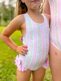 Girls Floral Daydream One-Piece Swimsuit