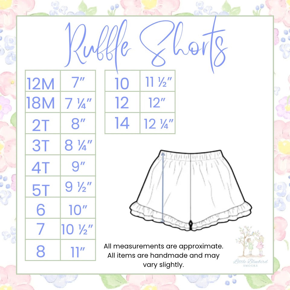 PRE ORDER Girls Wildflower Whimsy Ruffle Short Set | ETA to LBS: LATE March