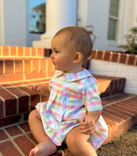 PRE ORDER Boys Spring Easter Plaid Bubble | ETA to LBS: LATE FEBRUARY