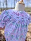 Girls “Mama’s Girl” Mother’s Day Smocked Bubble