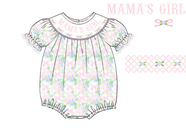 PRE ORDER Girls Mama’s Girl Mother’s Day Smock Bubble | ETA to LBS: March