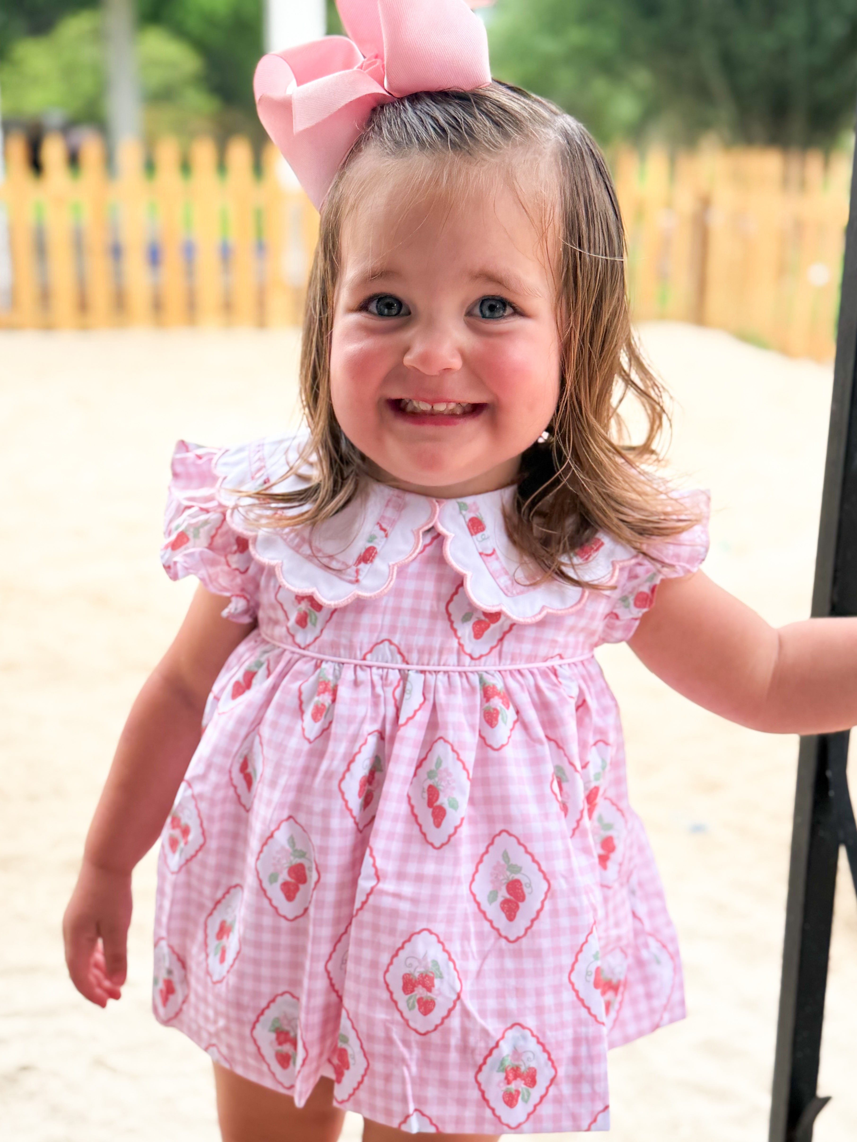 Girls Strawberry Dreams Bloomer Set & Dress