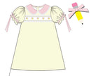 Girls Embroidered First Day Finest Bloomer Set & Dress