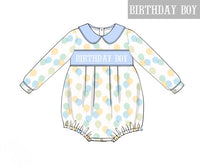 PRE ORDER Boys Custom Smock Birthday Boy Bubble | ETA to LBS: DECEMBER