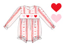 Girls Smocked Hearts Knit bubble
