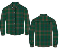 Mens Evergreen Plaid Button Down Shirt