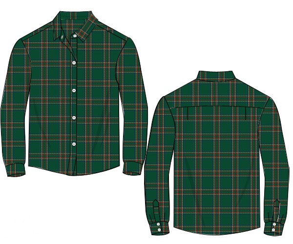 Mens Evergreen Plaid Button Down Shirt