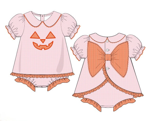 PRE ORDER Girls Jack-o’-lantern  Skirted Bubble | ETA to LBS: SEPTEMBER