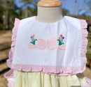 Girls Interchangeable Bib Seersucker Short Set