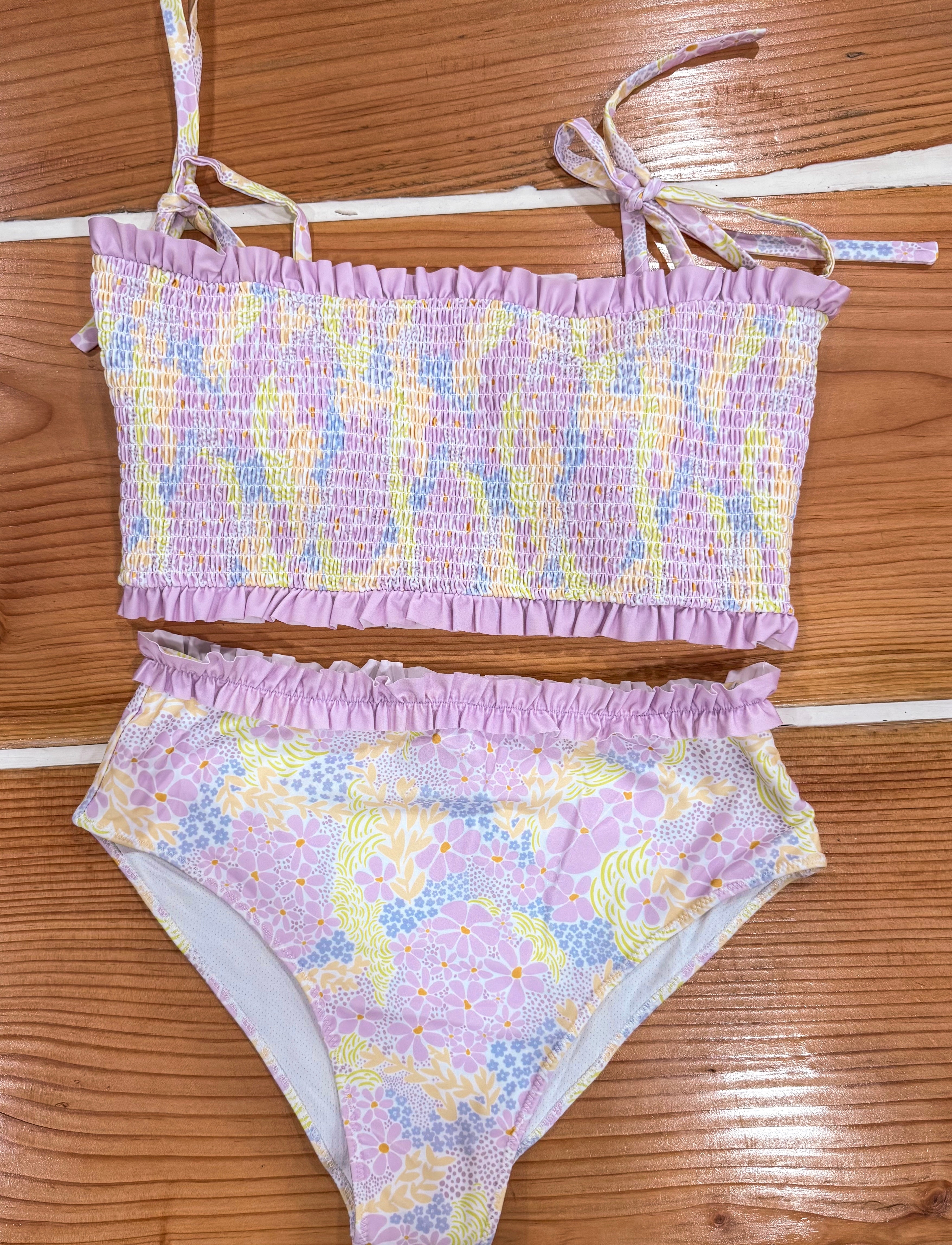 Women’s Retro Floral 2 Piece Swimsuit
