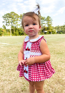 Maroon & Black Cheer Megaphone Bloomer Set