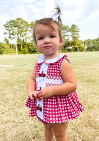 Maroon & Black Cheer Megaphone Bloomer Set