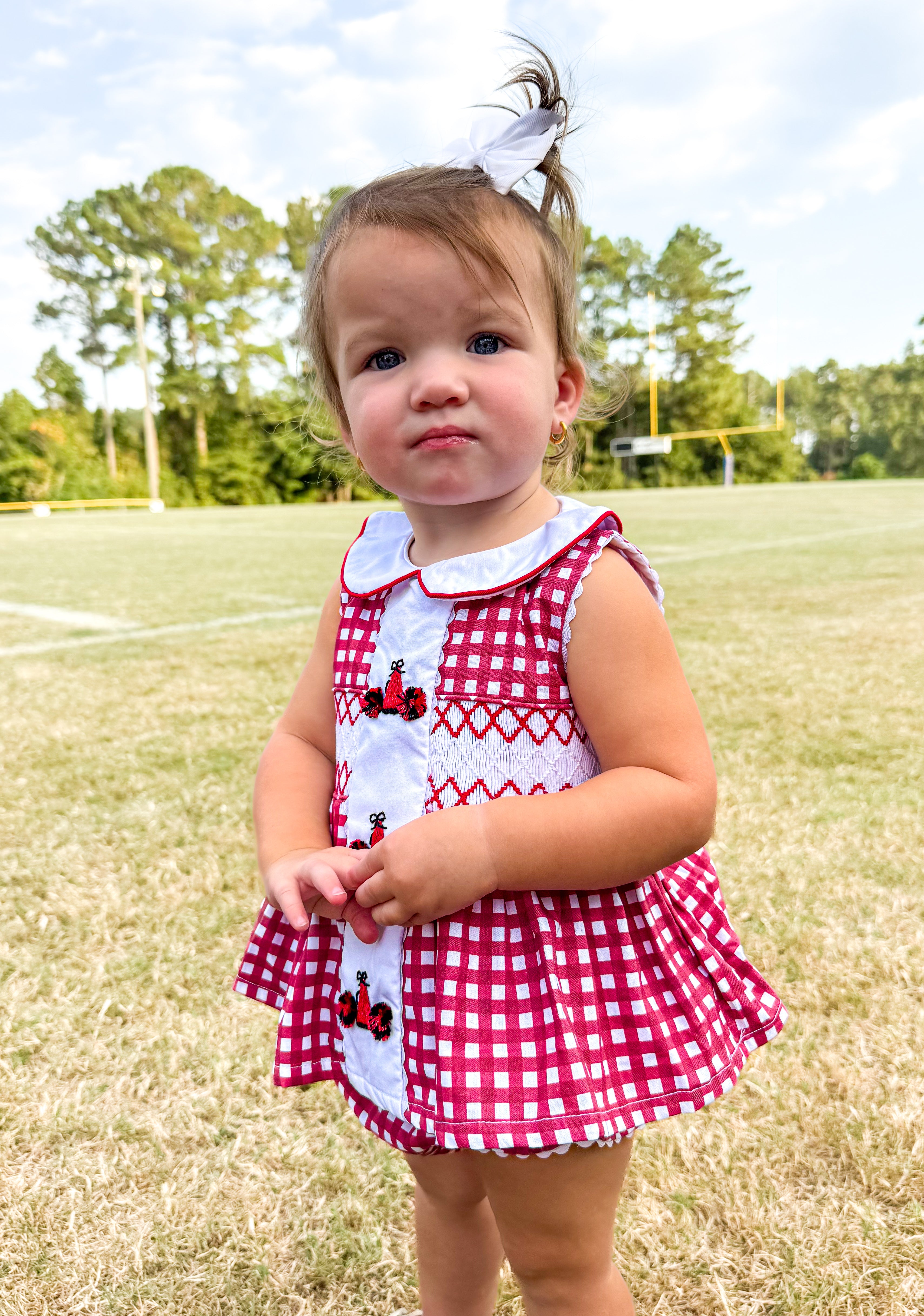 Maroon & Black Cheer Megaphone Bloomer Set