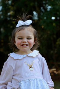 Girls Embroidered Hunting Deer Bubble