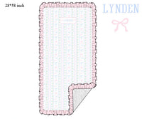 PRE ORDER Girls Name Smocked Blooming Bows Terry Towel