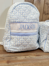 PRE ORDER Blue Gingham Luggage Collection | ETA to LBS: DECEMBER