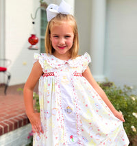 Girls Embroidered Belle of the Ball Bloomer Set & Dress