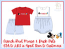 Boys French Knot Mouse and Duck “Best Buds” Bubble