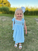 PRE ORDER Girls Swiss Dot Smocked Bloomer Set & Dress | ETA to LBS: JANUARY