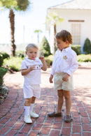 PRE ORDER Boys Smocked & Bullion Stitch Lead Me to the Cross Short Set | ETA to LBS:FEBRUARY