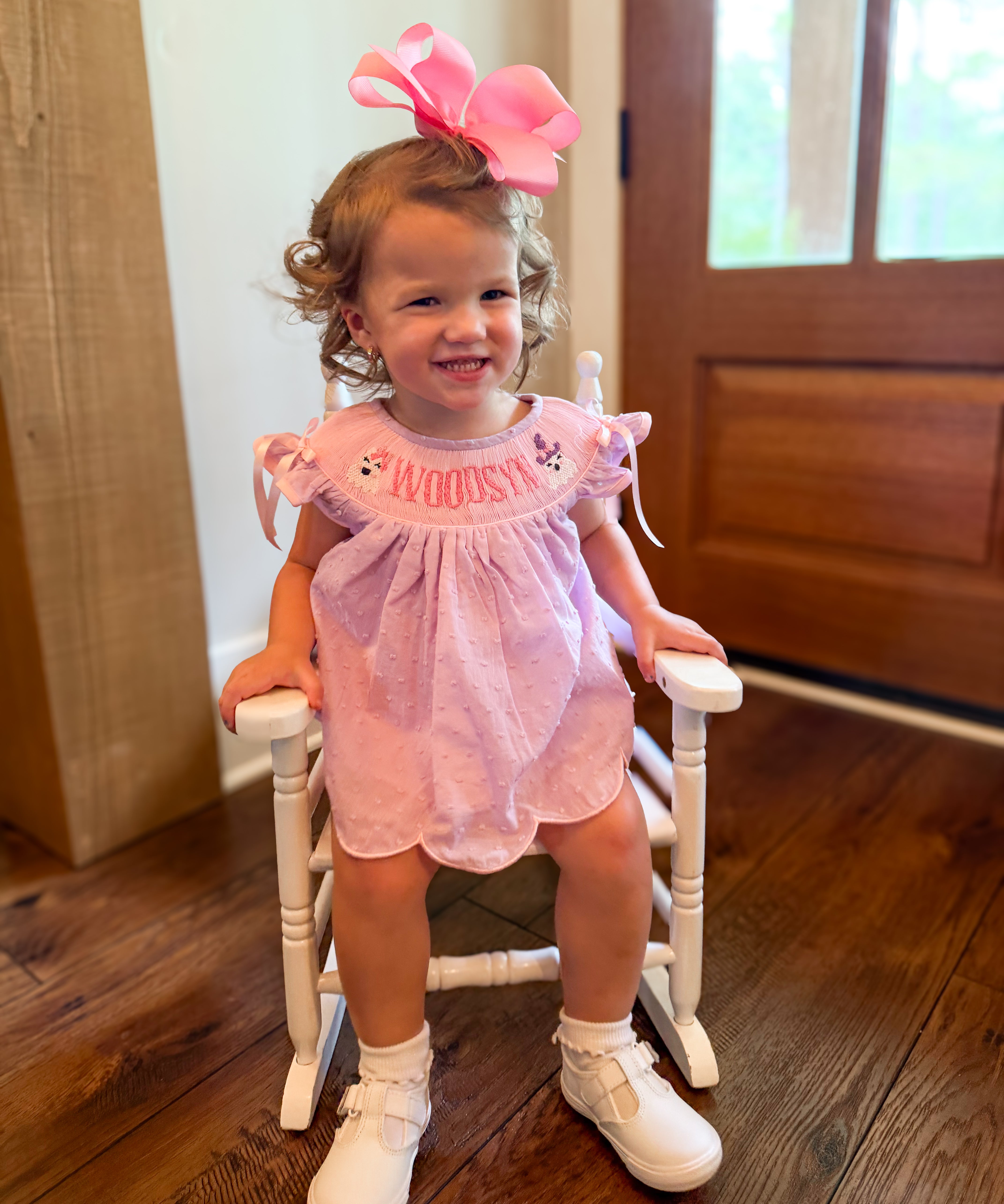 PRE ORDER Girls Custom Smocked Friendly Ghosts Bloomer Set | ETA to LBS: SEPTEMBER