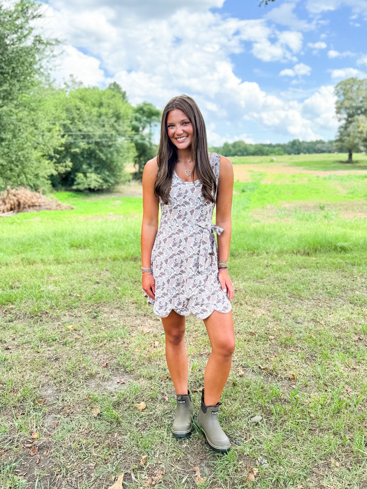 Women’s Old School Camo Knit Dress