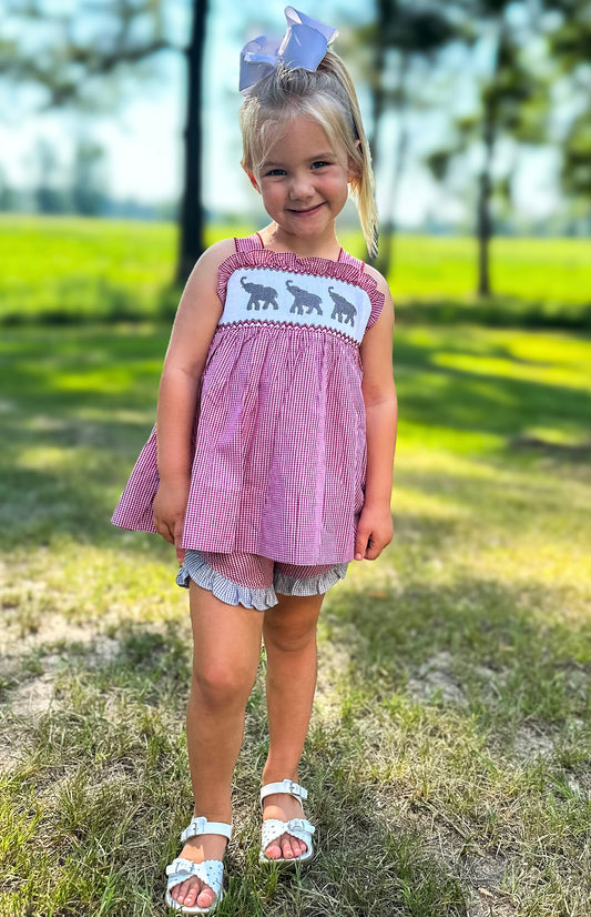 Girls Smocked Alabama Short Set