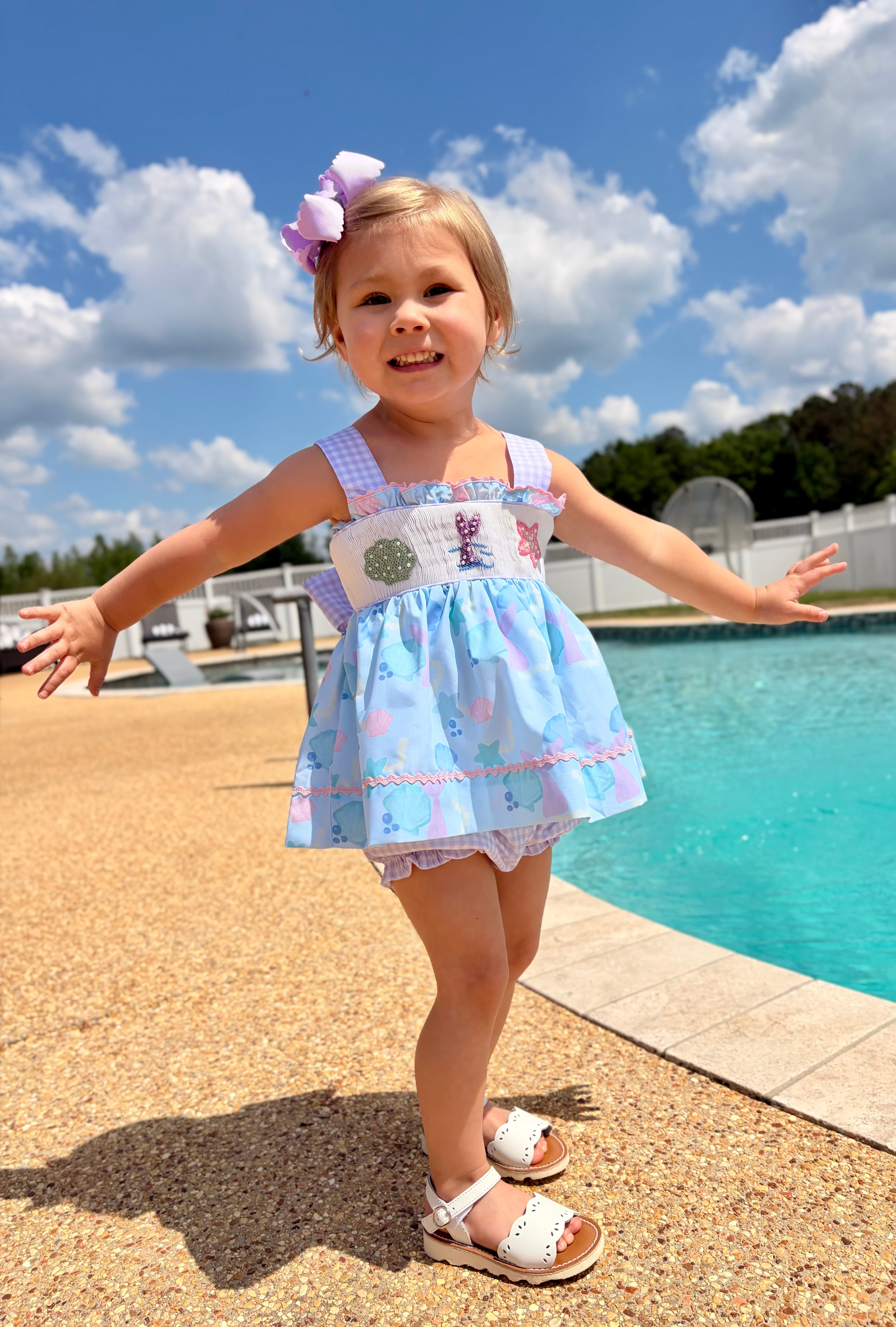 Girls Let’s Play Mermaids Bubble Shorts Set