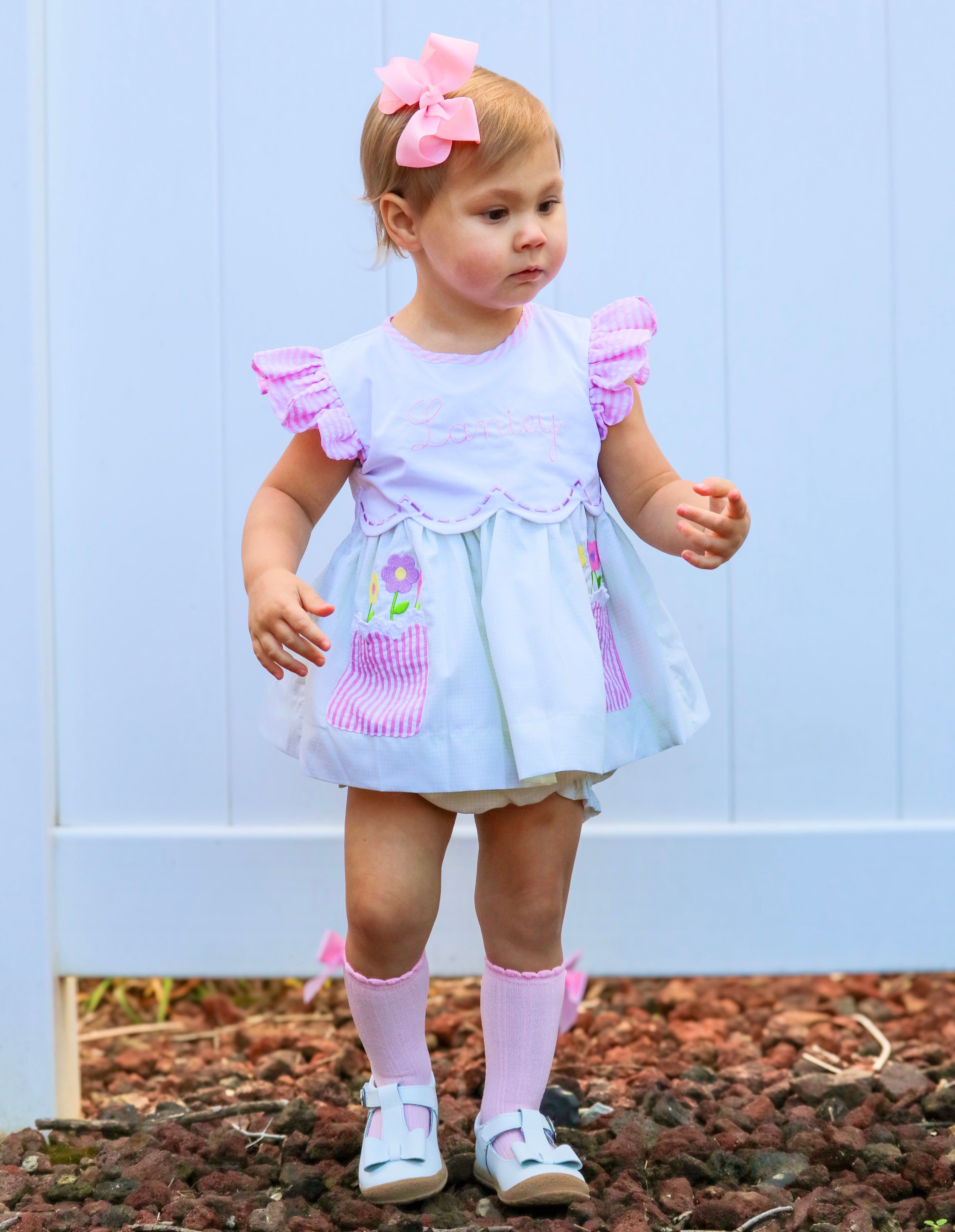 PRE ORDER Girls Pocketful of Posies Bloomer Set & Dress | ETA to LBS: March