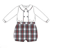 PRE ORDER Boys Tartan Plaid Bubble | ETA to LBS: OCTOBER
