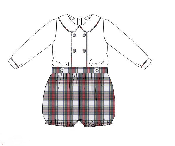 PRE ORDER Boys Tartan Plaid Bubble | ETA to LBS: OCTOBER