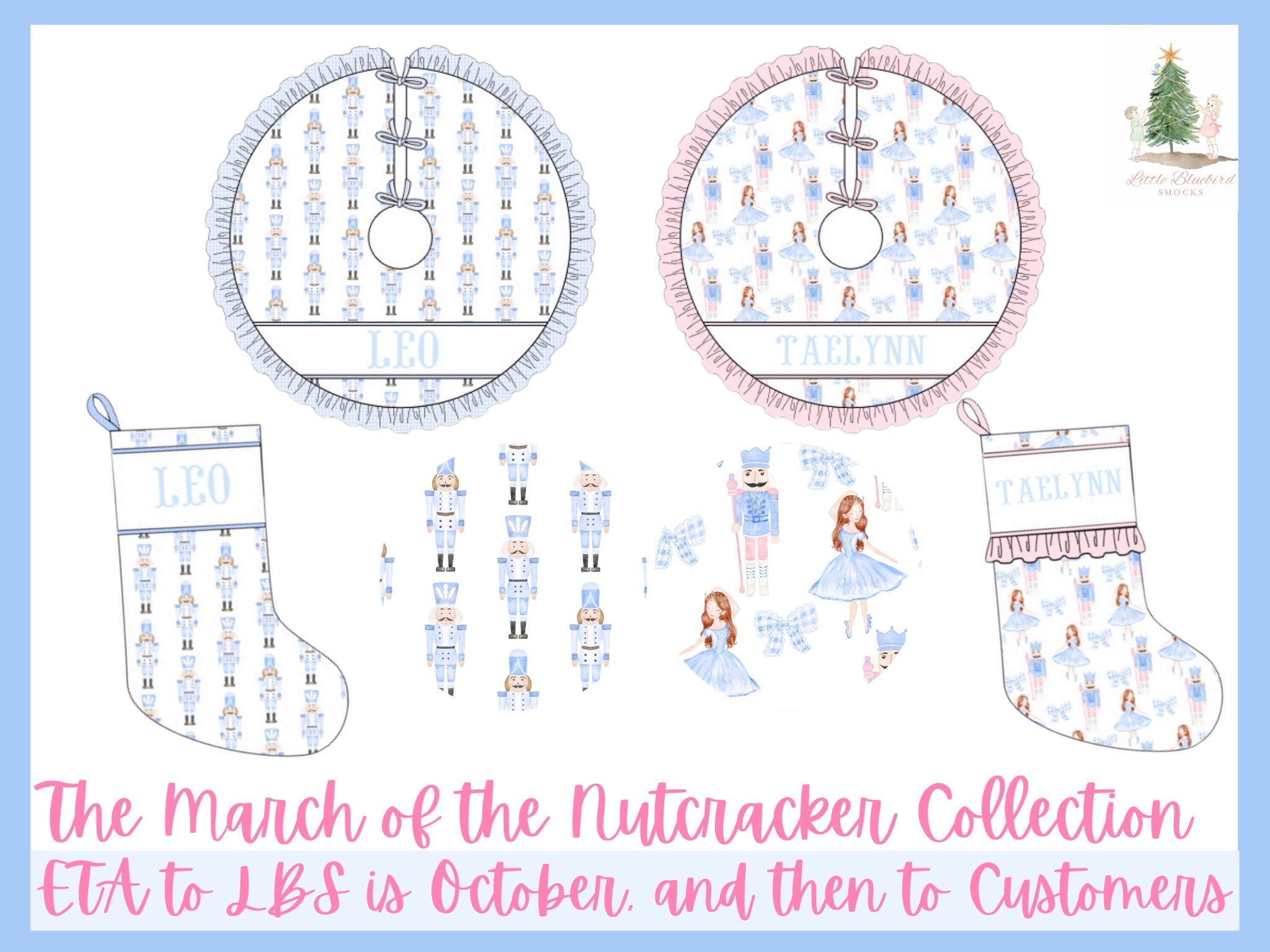 PRE ORDER Boys The March Of The Nutcracker Tree Skirt | ETA to LBS: October