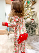 Girls Candy Cane Vines Knit Lounge Zippy