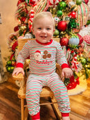 Boys Cookies & Milk Appliqué Knit Lounge Set