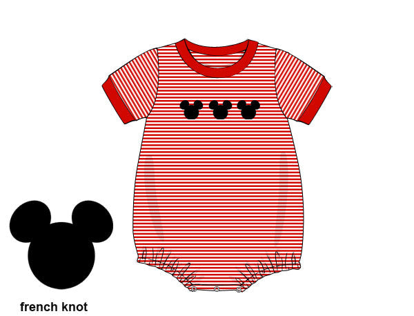 Boys French Knot Mouse Bubble