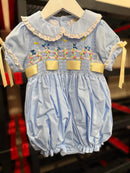 Girls Bluebird Smock Bubble SAMPLE