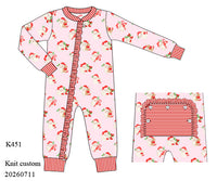 PRE ORDER Girls Here Comes Santa Knit Lounge Zippy | ETA to LBS: OCTOBER