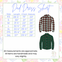PRE ORDER Mens Spring Easter Plaid Dress Shirt | ETA to LBS: LATE FEBRUARY