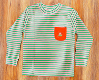 Squiggles by Charlie Flying Santa Pocket Tee RTS