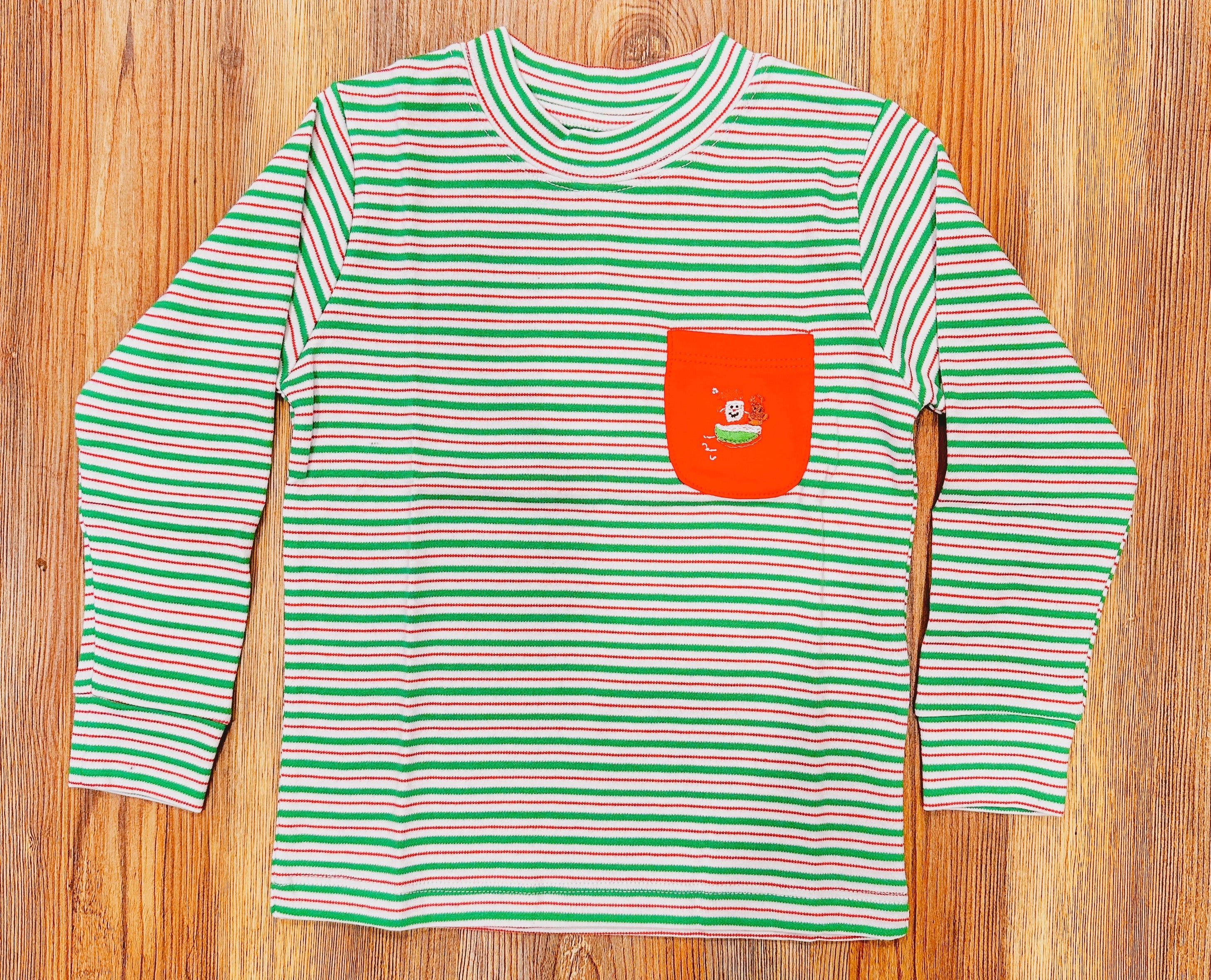 Squiggles by Charlie Flying Santa Pocket Tee RTS