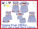 Girls Smocked Cruising Mouse Bubble