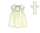 PRE ORDER Girls Bullion Stitch Rosette Crosses Bloomer Set & Dress | ETA to LBS: FEBRUARY