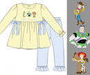 PRE ORDER Girls French Knot Toy Pals Ruffle Legging Set | ETA to LBS: DECEMBER