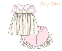 Girls Fall Floral Vine Short Set