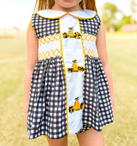 Black & Gold Cheer Megaphone Bloomer Set