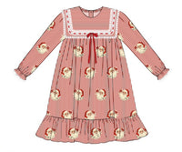 PRE ORDER Girls Vintage Santa  Knit Gown | ETA to LBS: OCTOBER