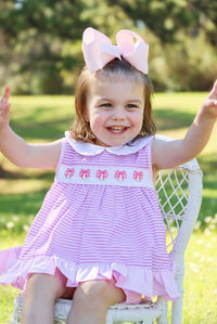 Girls Play Ball Embroidered Bloomer Set