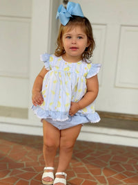 Girls Lemon Drop Bloomer Set